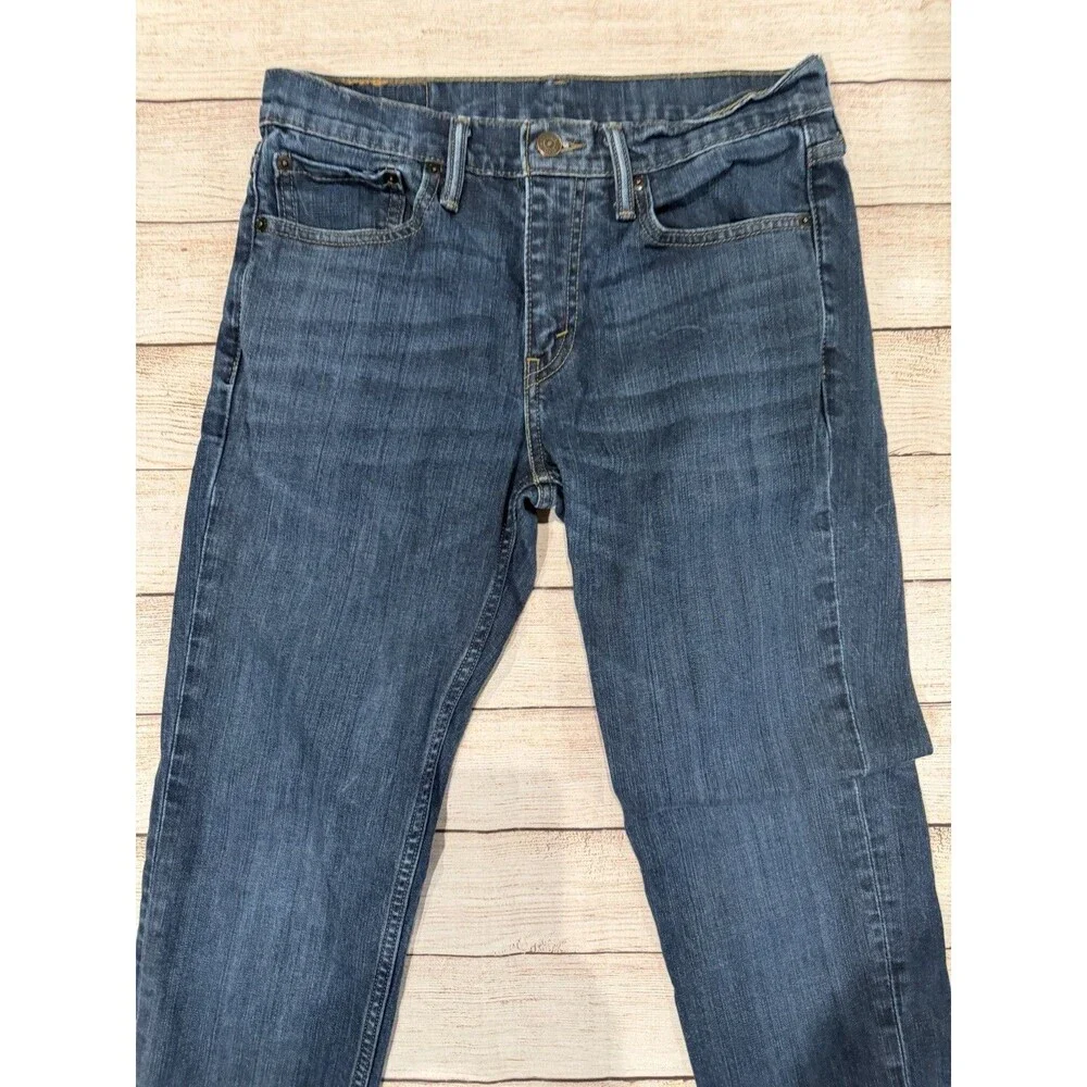 Levi's 511 Jeans Mens 31x34 Slim Fit Straight Leg Blue Medium Wash Denim Stretch